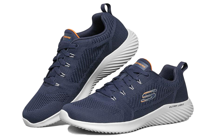 Lookbook Skechers Bounder Sneaker Blau 232068-NVY