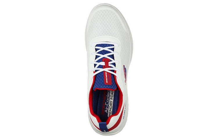 Lookbook Skechers Bounder Voltis ''Wit Rood Blauw'' 232005-WRDB