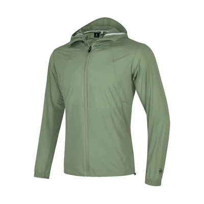 Skechers Breathable Zipper Hoodie Jacket in Solid Brown Green P224M055-03LX