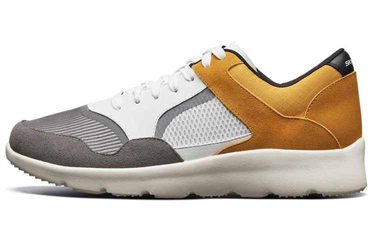 Skechers Brendon 'White Grey Yellow' 65939-BKWG