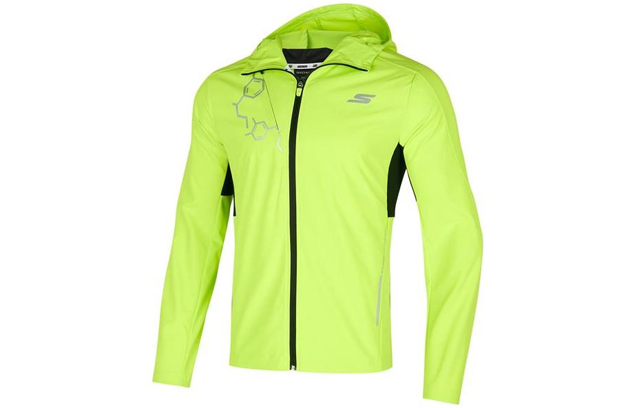 Skechers Bright Green Logo Graphic Hoodie Jacket P121M001