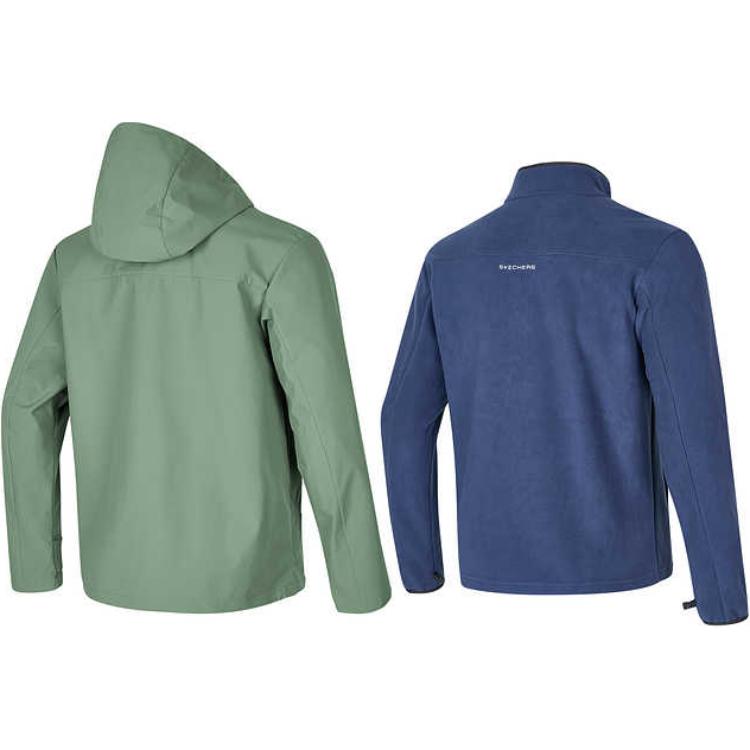 Skechers Brown-Green Hooded Waterproof Windproof Fleece-Lined Jacket P424M027-03LX 圖 3