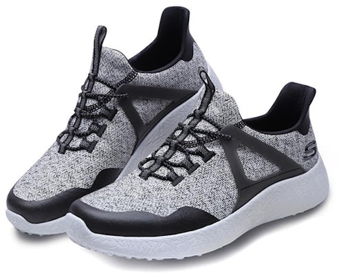 Skechers Burst 'Black Grey Patchwork' 666026-BLK Lookbook Skechers Burst 'Black Grey Patchwork' 666026-BLK