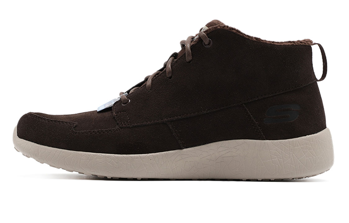 Skechers Burst Fleece Lined Stay Warm Sports Shoe Brown 666017-CHOC