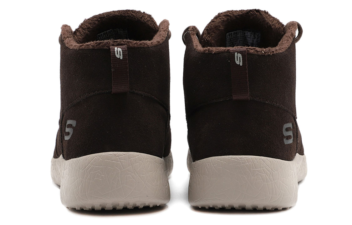 Shop Skechers Burst Forrado Polar Zapato Deportivo Marrón Invierno Caliente 666017-CHOC