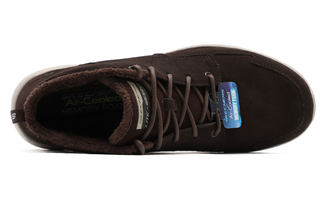 Lookbook Skechers Burst Fleece Gevoerde Warme Sport Schoen Bruin 666017-CHOC
