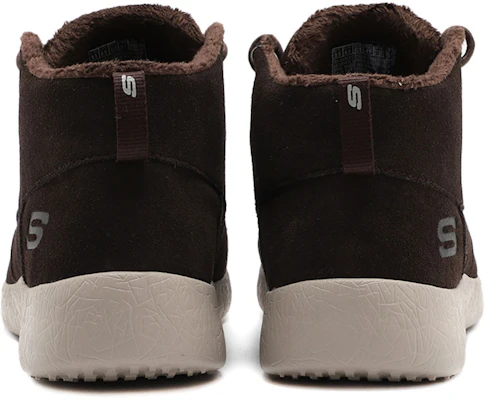 Skechers Burst Fleece Gevoerde Warme Sport Schoen Bruin 666017-CHOC Shop Skechers Burst Fleece Gevoerde Warme Sport Schoen Bruin 666017-CHOC