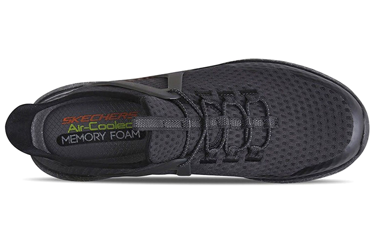 Lookbook Skechers Burst Shinz Lage Sneakers Hardlopen Zwart 52115-BBK