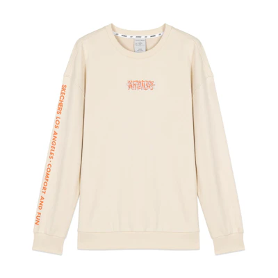 Skechers Caramel Yellow Pullover Crewneck Sweatshirt Casual Wear L320M188-00XE