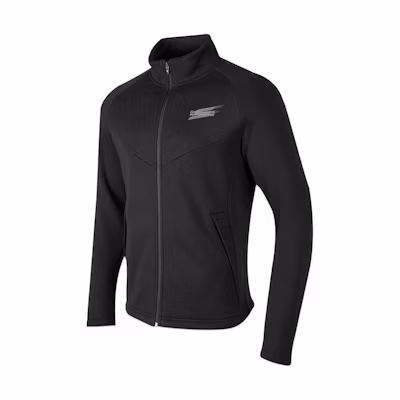 Skechers Carbon Black Stand-Collar Zip-Up Long-Sleeve Jacket P423M063-0018