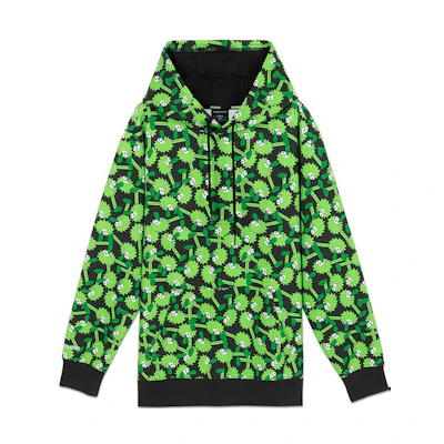 Skechers Cartoon Graffiti Print Hoodie Unisex Pullover Long-Sleeve Sweatshirt l320U074