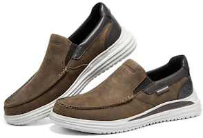 Shop Skechers Kasual 'Coklat Putih' 204668-CHOC