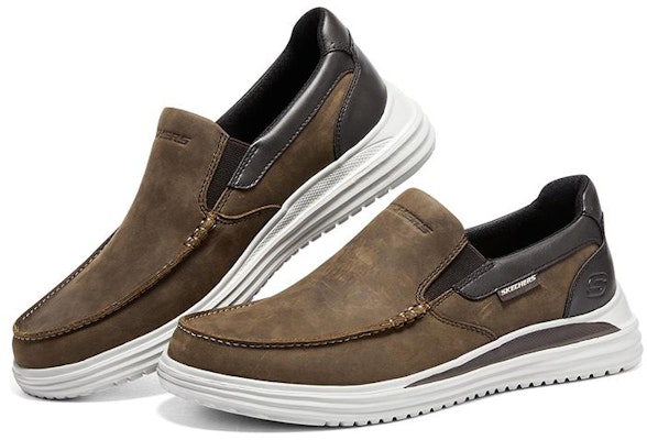 Skechers Kasual 'Coklat Putih' 204668-CHOC Shop Skechers Kasual 'Coklat Putih' 204668-CHOC