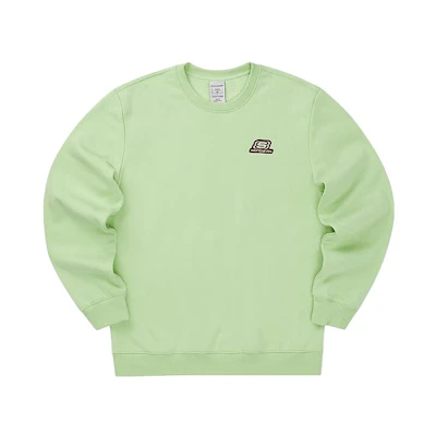 Skechers Casual Alphabet Print Pullover Crewneck Sweatshirt Unisex Light Green L422U084-01YW