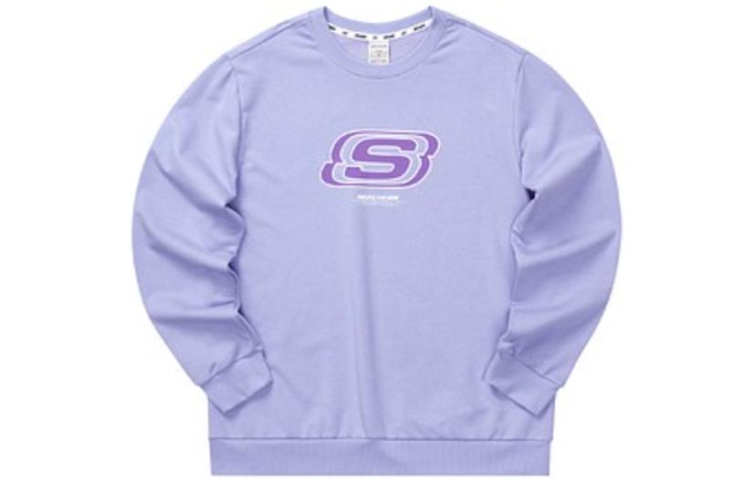 Skechers Casual Alphabet Pullover Sweatshirt Unisex - Sweet Lavender L322U083-01DU