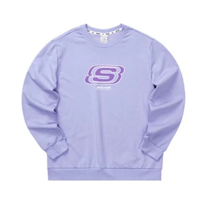 Skechers Casual Alphabet Pullover Sweatshirt Unisex - Sweet Lavender L322U083-01DU