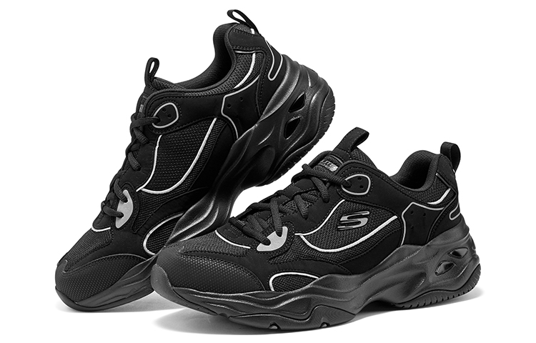 Shop スケッチャーズ カジュアルコンフォート ロー 'ブラック' 894249-BBK 894249-BBK