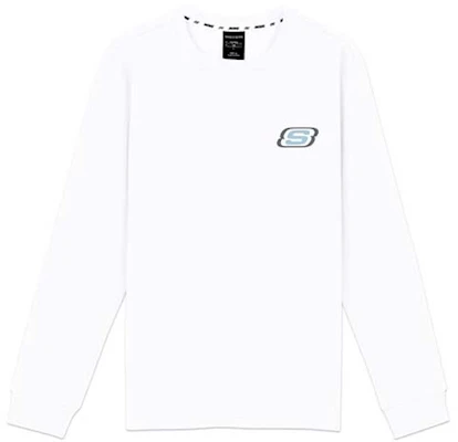 Skechers Casual Crewneck Pullover Sweatshirt Unisex Bright White L320U112-0019 Buy Skechers Casual Crewneck Pullover Sweatshirt Unisex Bright White L320U112-0019