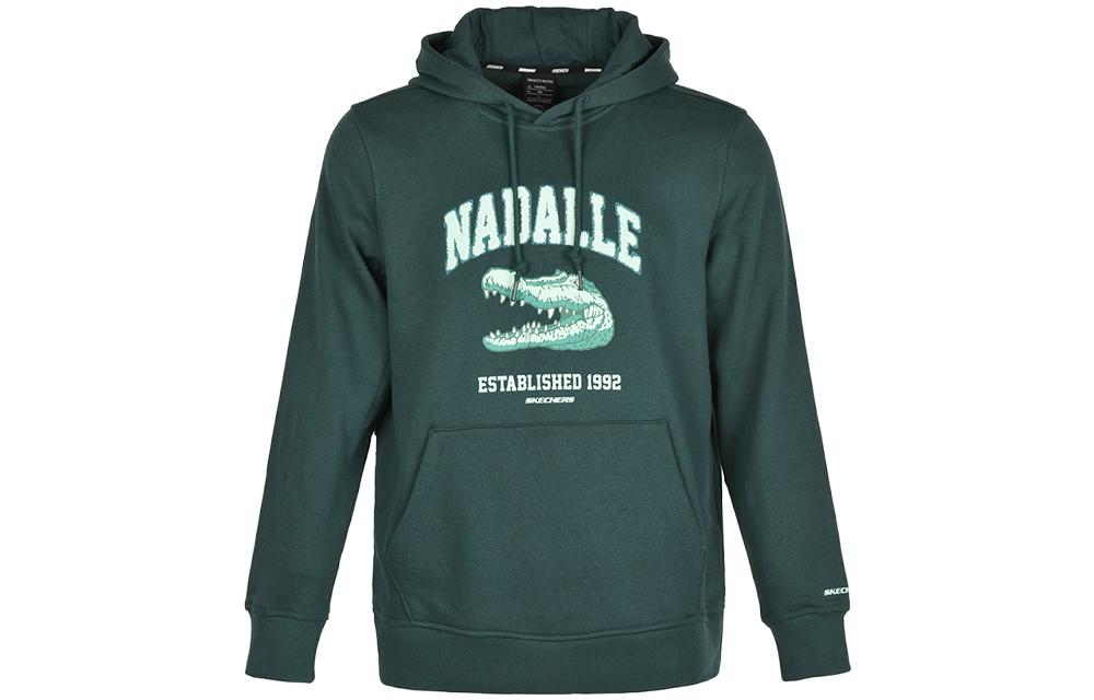 Skechers Casual Hoodie Pullover Long Sleeve - Dark Green L422M027-02A2