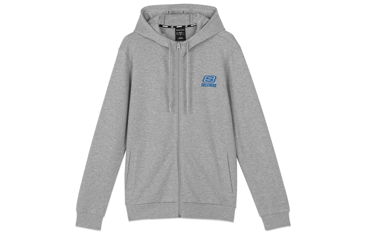 Skechers Casual Knit Hoodie Jacket Light Gray L320M152-004F