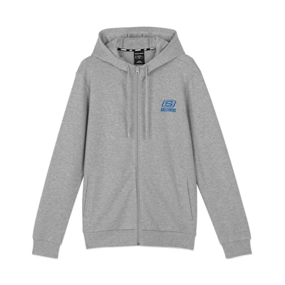 Skechers Casual Knit Hoodie Jacket Light Gray L320M152-004F