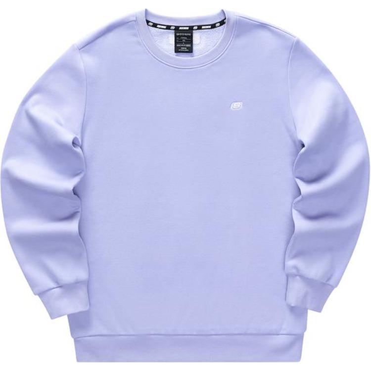 Skechers Casual Plush Knit Pullover Sweatshirt Unisex - Sweet Lavender Color L423U153-01DU