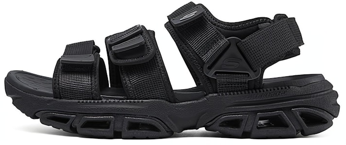 Skechers 通用休閒 沙灘涼鞋 男款 全黑色 Buy Skechers 通用休閒 沙灘涼鞋 男款 全黑色
