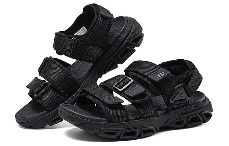 Order Skechers 通用休閒 沙灘涼鞋 男款 全黑色