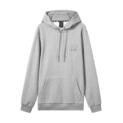 Skechers Casual Series Alphabet Hoodie Unisex Light Gray Pullover L422U122-004F