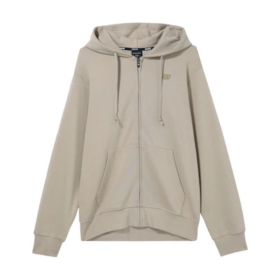 Skechers Casual Series Beige-Brown Zip Hoodie Jacket L323M041-01GA