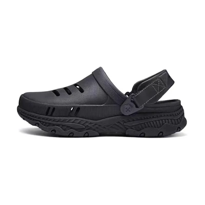 Skechers Casual Slip-On 'Black Ventilated'