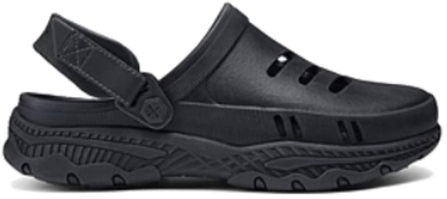 Skechers Casual Slip-On 'Black Ventilated' 243087-BKGY Order Skechers Casual Slip-On 'Black Ventilated' 243087-BKGY