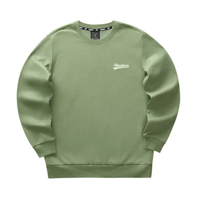Skechers Casual Unisex Crewneck Pullover Sweatshirt Chrome Green L323U181-01MX