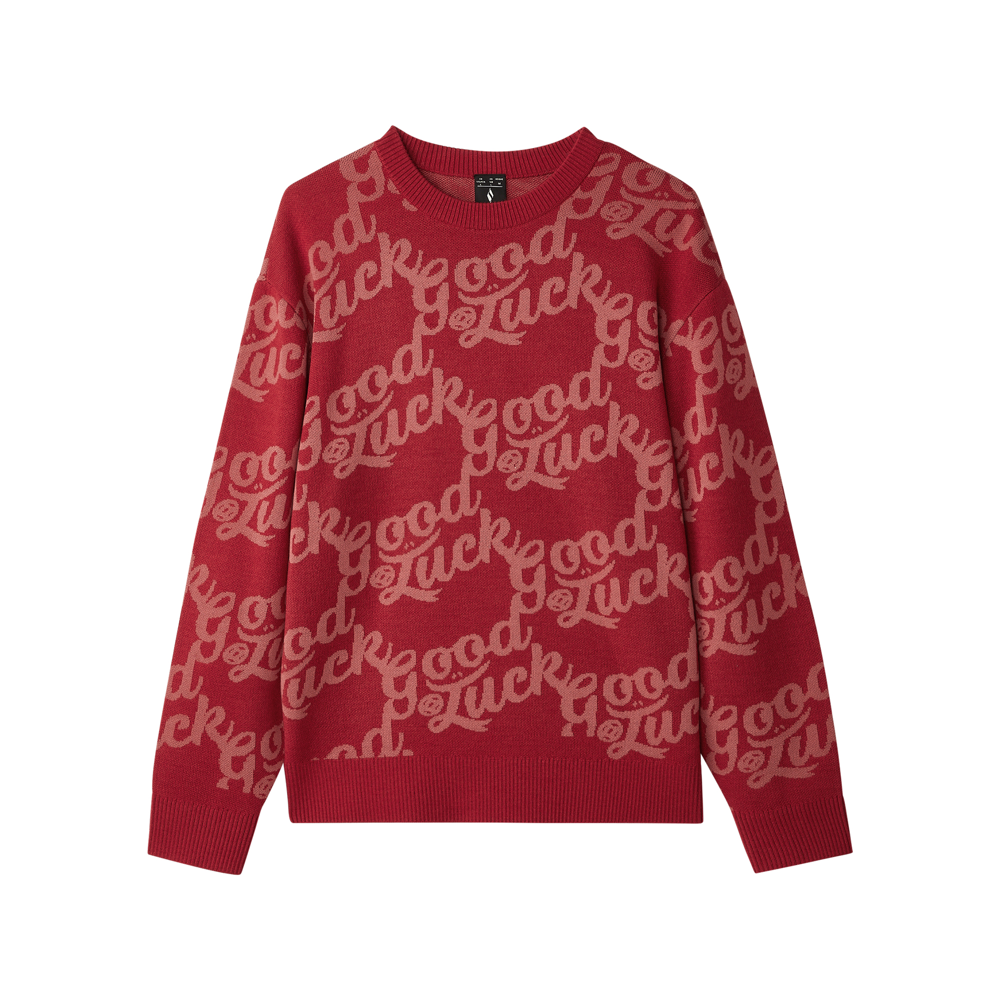 Skechers Chinese New Year Unisex Red Knit Pullover Sweatshirt L125U003-053Z