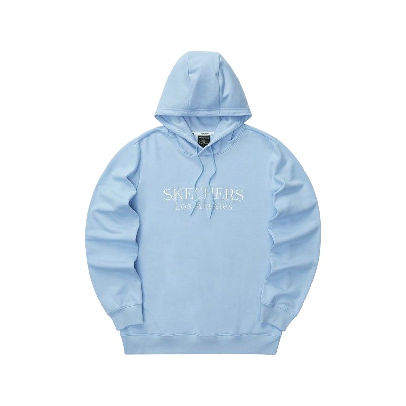 Skechers Classic Hoodie Unisex – Soft Blue with Stylish Letter Print Design L421U129-01CQ
