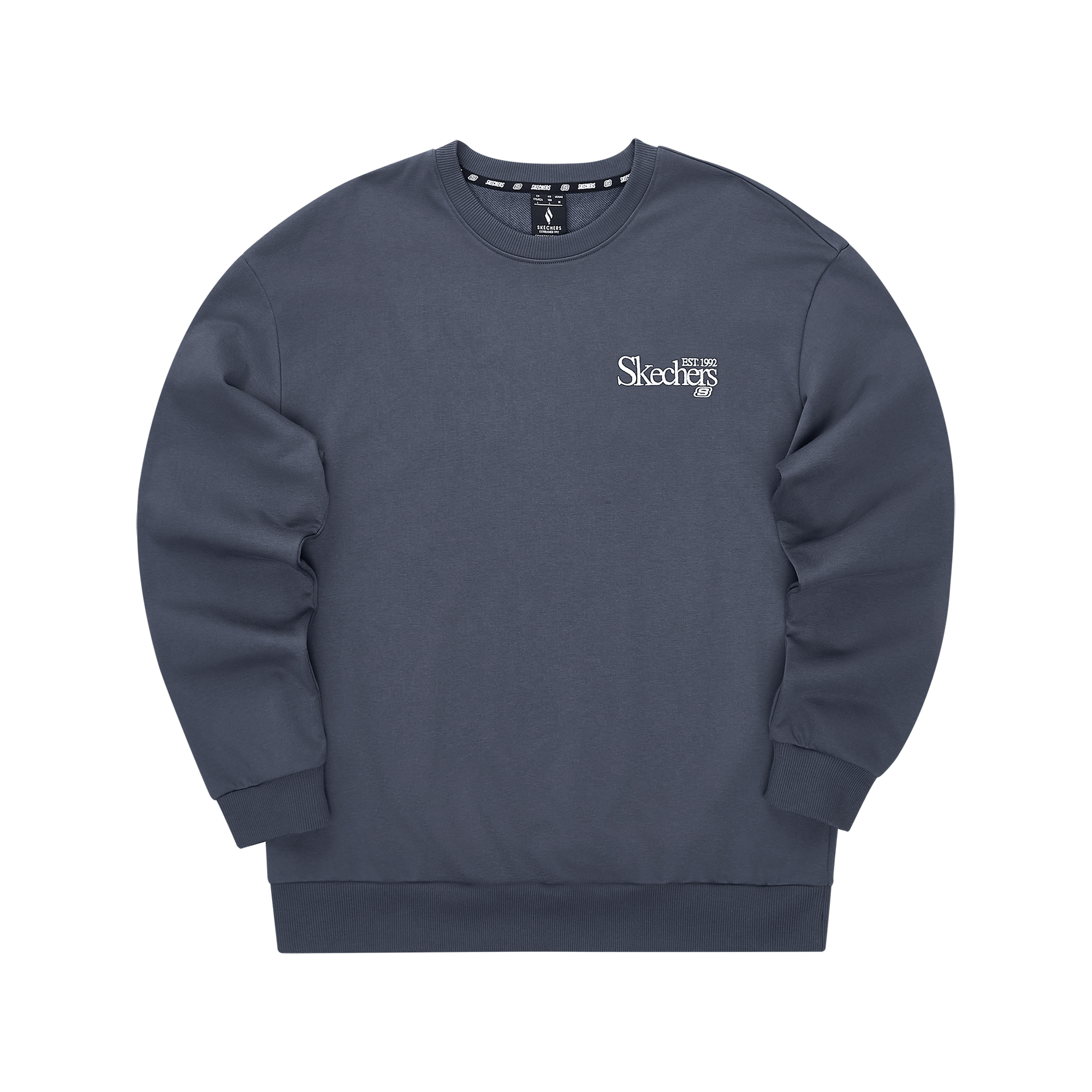 Skechers Classic Knit Embroidered Pullover Sweatshirt Unisex - Odyssey Gray L324U107-026R