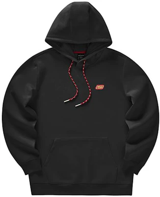 Skechers CNY Series Black Logo Patch Print Sweatshirt L123M003-0018 Buy Skechers CNY Series Black Logo Patch Print Sweatshirt L123M003-0018