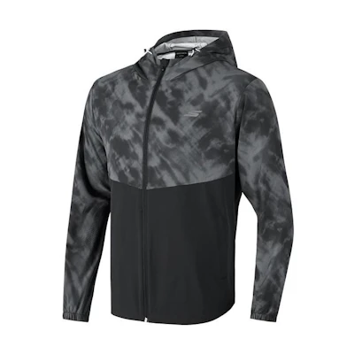 Skechers Colorblock Hooded Woven Jacket - Carbon Black P223M096-0018