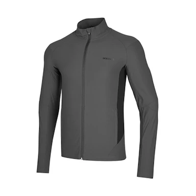 Skechers Colorblock Knit Logo Sports Jacket with Stand Collar P121M042