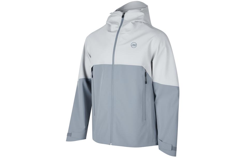 Skechers Colorblock UV Protection Hooded Jacket Windproof Waterproof Unisex Grey P224U045-02N6