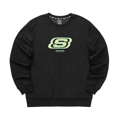 Skechers Colorful Casual Alphabet Crewneck Sweatshirt Unisex L322U083-0018