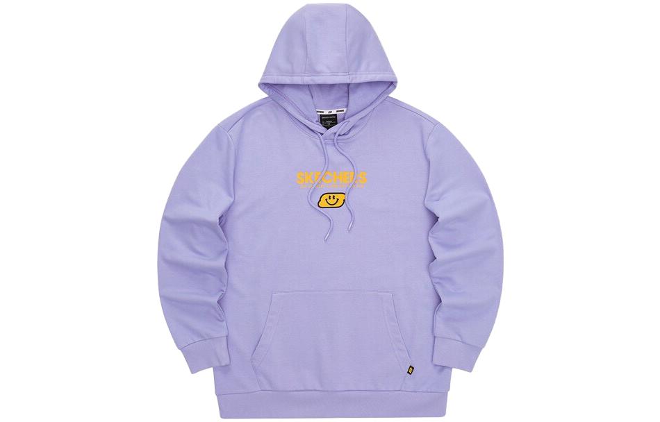 Skechers Colorful Casual Alphabet Print Hoodie Unisex Sweet Lavender L321U131-01DU