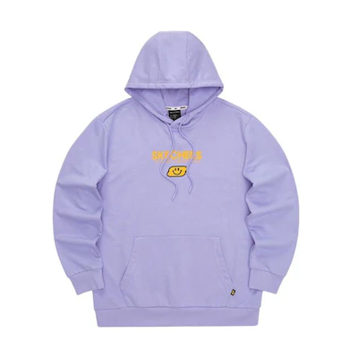 Skechers Colorful Casual Alphabet Print Hoodie Unisex Sweet Lavender L321U131-01DU