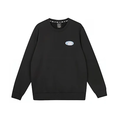 Skechers Colorful Casual Fleece Crewneck Sweatshirt Unisex - Carbon Black L423U091-0018