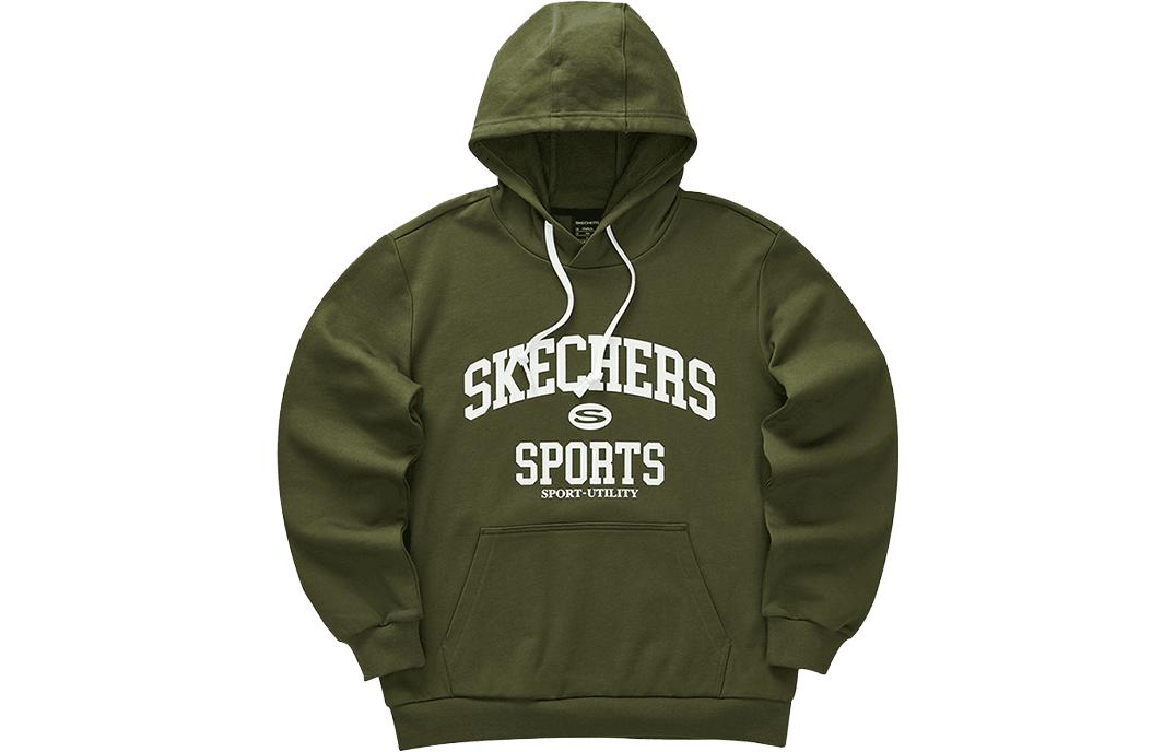 Skechers Colorful Casual Letter Hoodie for Men - Brown L423M006-0067