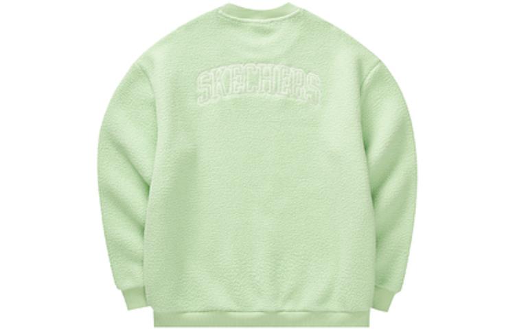 Skechers Colorful Casual Logo Embroidered Crewneck Sweatshirt Unisex Pale Green L322U091-01YW