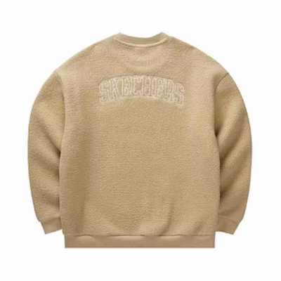 Skechers Colorful Casual Logo Embroidery Knit Sweatshirt Unisex - Irish Cream L322U091-028R