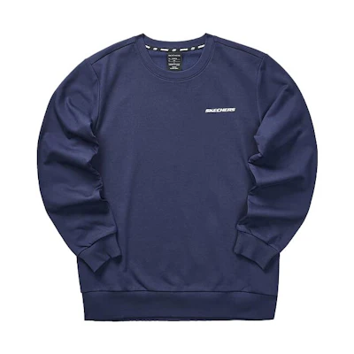 Skechers Colorful Casual Navy Blue Pullover Sweatshirt for Men L323M099-00DU