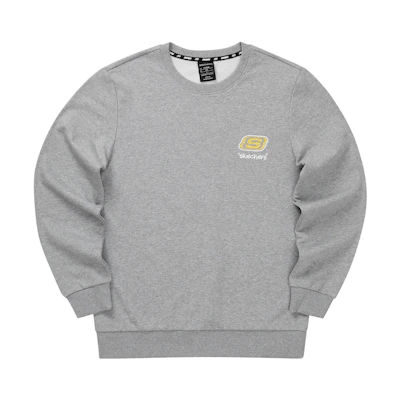 Skechers Colorful Casual Printed Letter Crewneck Sweatshirt Unisex Grey/Floral L322U138-004F