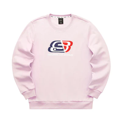 Skechers Colorful Casual Series Letter Print Fleece Pullover Sweatshirt Unisex L321U174-01NX